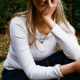 Forever Susan Necklace Silver - Sky