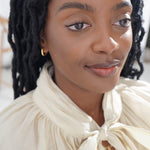 Junk-Jewels-Wobbly-Classic-Small-Chunky-Hoop-Hoops-Earrings-Gold-Plated-Silver