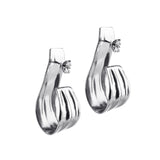 Ruddock-Freya-Earrings-Statement-Curved-Stud-Minimal-Contemporary-Jewellery-Silver