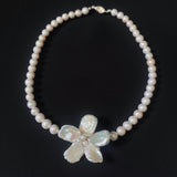 Classic Keshi Pearl Flower Necklace №65