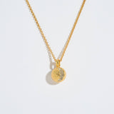 Gold Moon Charm Necklace