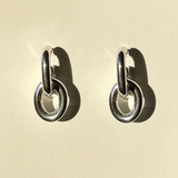 Ruddock-Go-Go-Gogo-Earrings-Hoop-Hoops-Interchangeable-Loop-Link-linked-Drop-Mixed-Metal-Sterling-Silver-18ct-Gold-Plated-Bold-Sculptural-Minimal