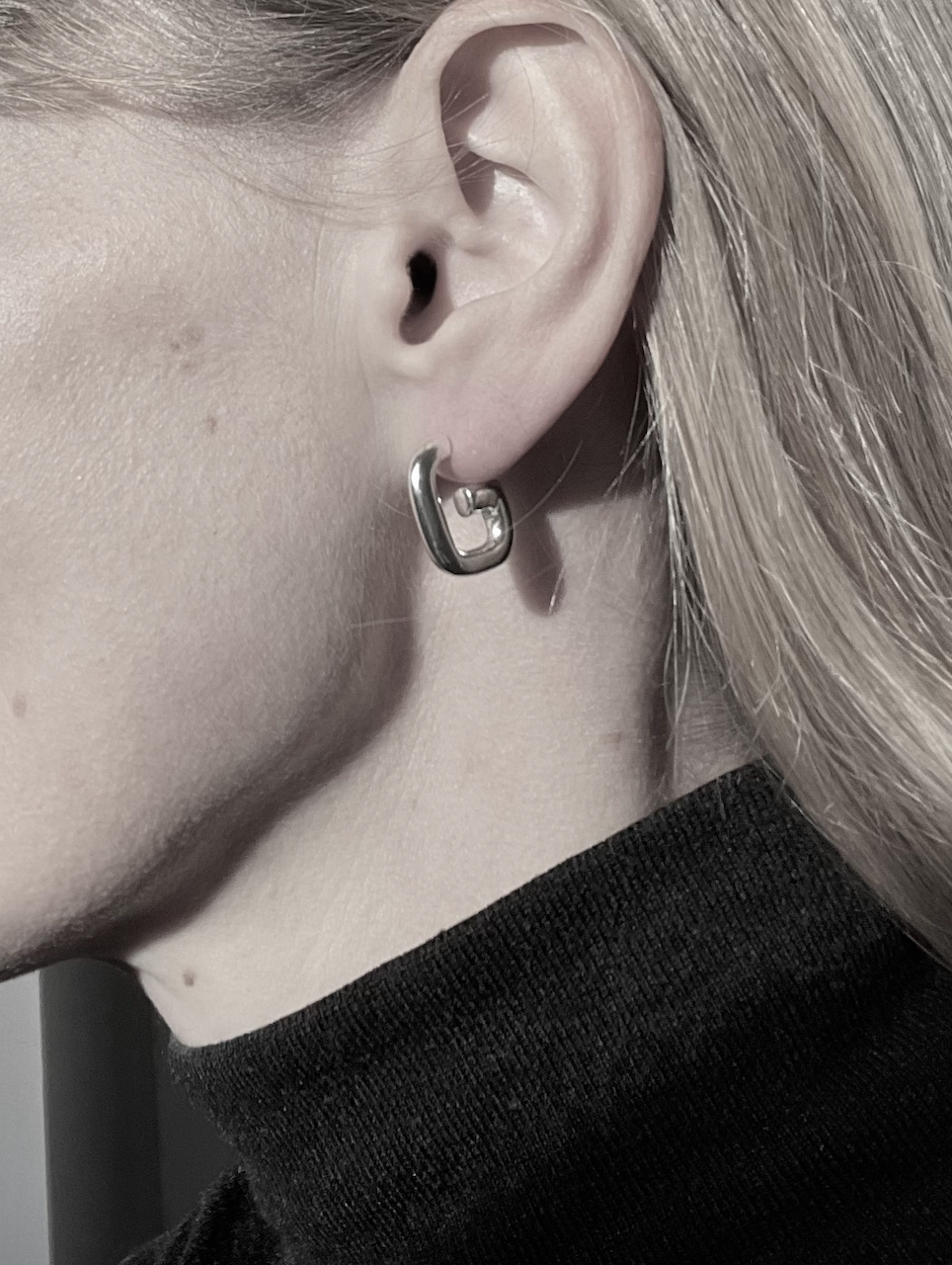 Ruddock-Go-Go-Gogo-Earrings-Hoop-Hoops-Interchangeable-Loop-Link-linked-Drop-Mixed-Metal-Sterling-Silver-18ct-Gold-Plated-Bold-Sculptural-Minimal