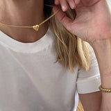 Ruddock-Love-Token-Chunky-Heart-Pendant-Necklace-Textured-18ct-Gold-Plated