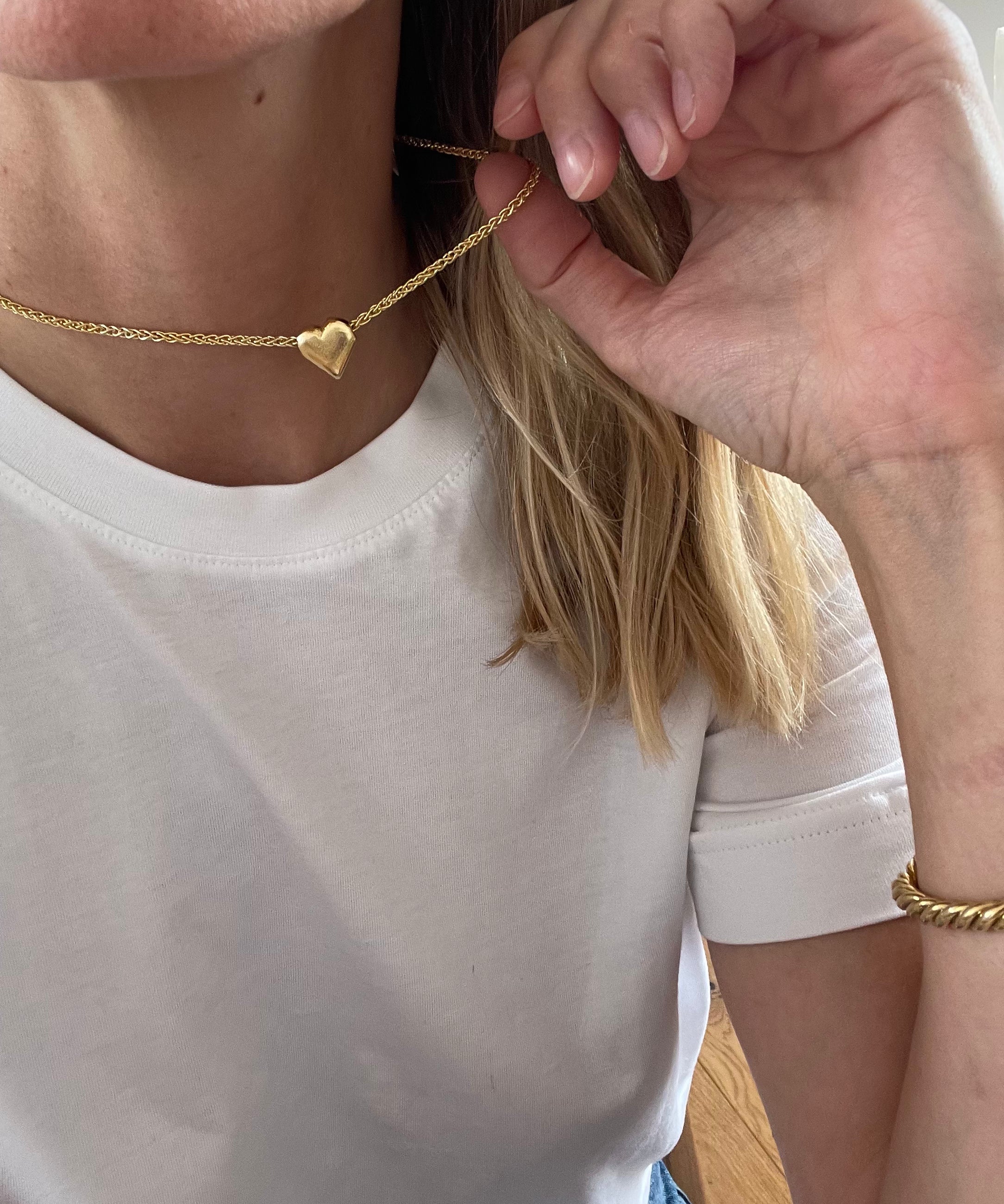 Ruddock-Love-Token-Chunky-Heart-Pendant-Necklace-Textured-18ct-Gold-Plated