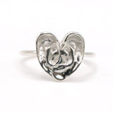 'A Good Listener' Small Heart Ring