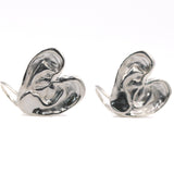'A Good Listener' Medium Heart Earrings