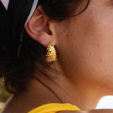 Ahinos Spike Earrings Gold