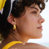 Ahinos Spike Earrings Gold