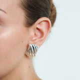 Oversized Wave Stud Earrings
