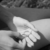 Okto Pearl Hoop Earrings Silver