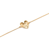 Apres-Youth-18-Carat-Gold-Plated-A-Good-Listener-Heart-Textured-Pendant-Chain-Charm-Bracelet