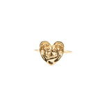 Apres-Youth-18-Carat-Gold-Plated-Small-Heart-A-Good-Listener-Ring-Textured