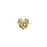 Apres-Youth-18-Carat-Gold-Plated-Small-Heart-A-Good-Listener-Ring-Textured