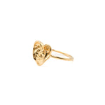 Apres-Youth-18-Carat-Gold-Plated-Small-Heart-A-Good-Listener-Ring-Textured