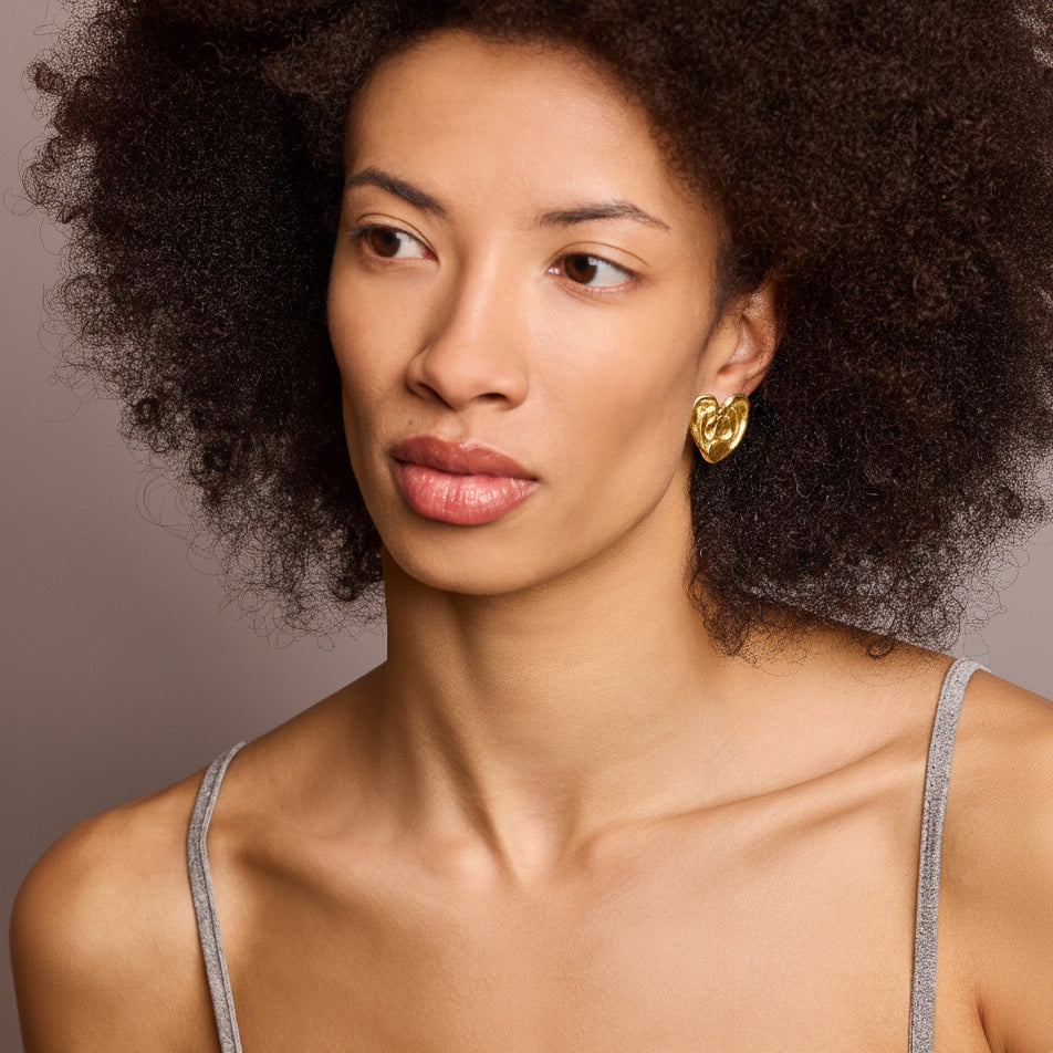 Apres-Youth-A-Good-Listener-18ct-Gold-Plated-Medium-Textured-Heart-Statement-Earrings-Stud