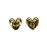 Apres-Youth-A-Good-Listener-Heart-Statement-Oversized-Statement-Stud-Earrings-Medium-Gold-Plated