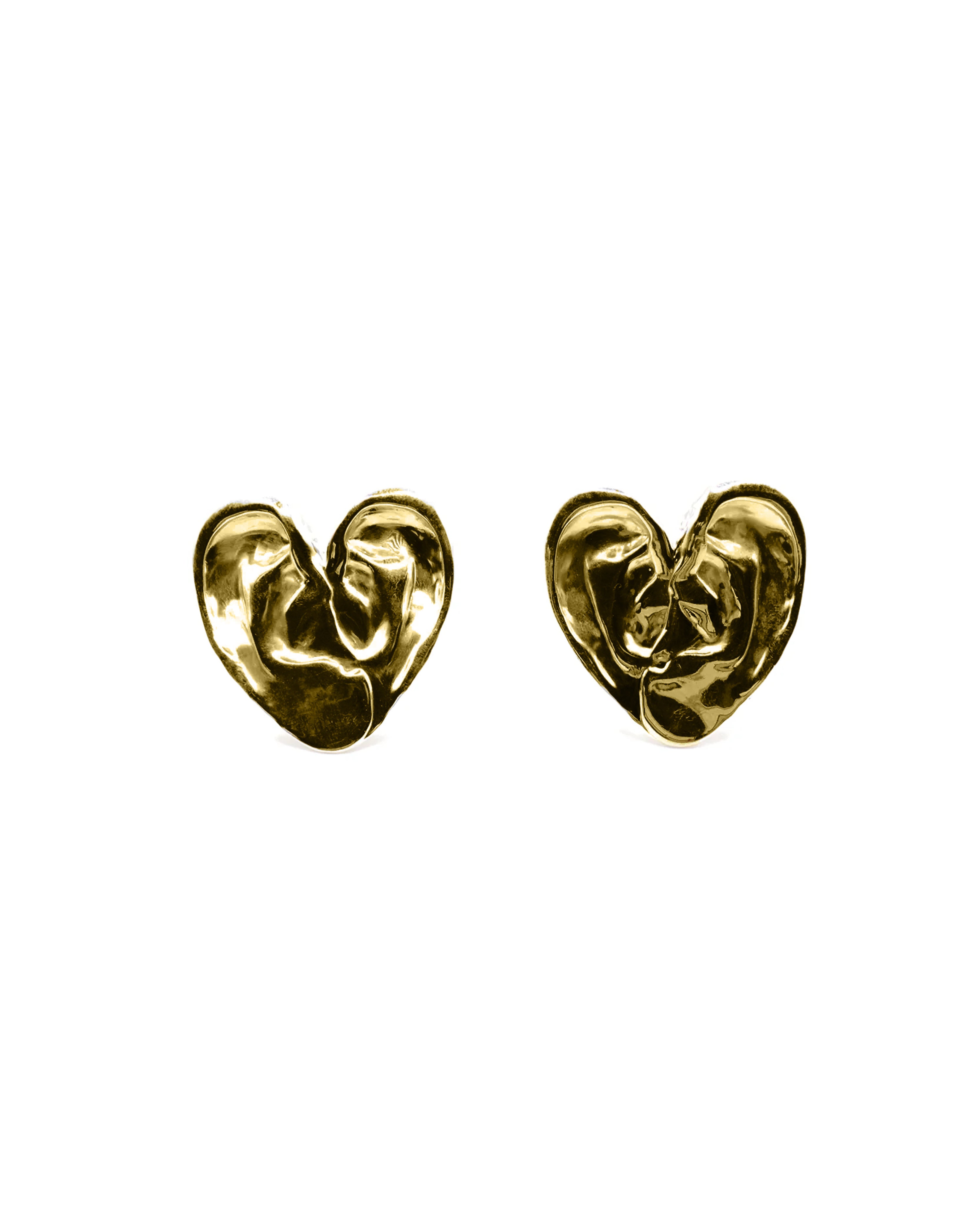 Apres-Youth-A-Good-Listener-Heart-Statement-Oversized-Statement-Stud-Earrings-Medium-Gold-Plated