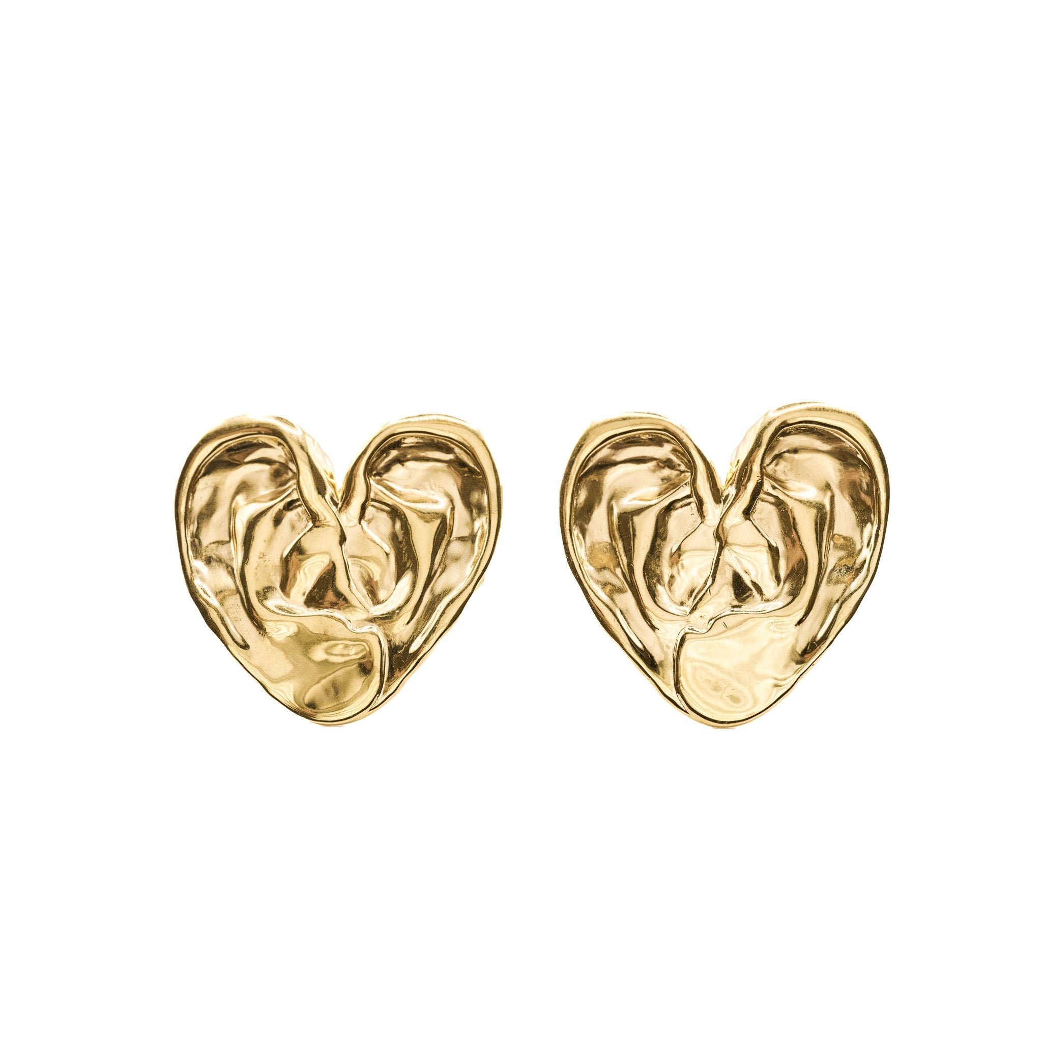 Apres-Youth-A-Good-Listener-Large-Oversized-18ct-Gold-Plated-Textured-Heart-Statement-Earrings