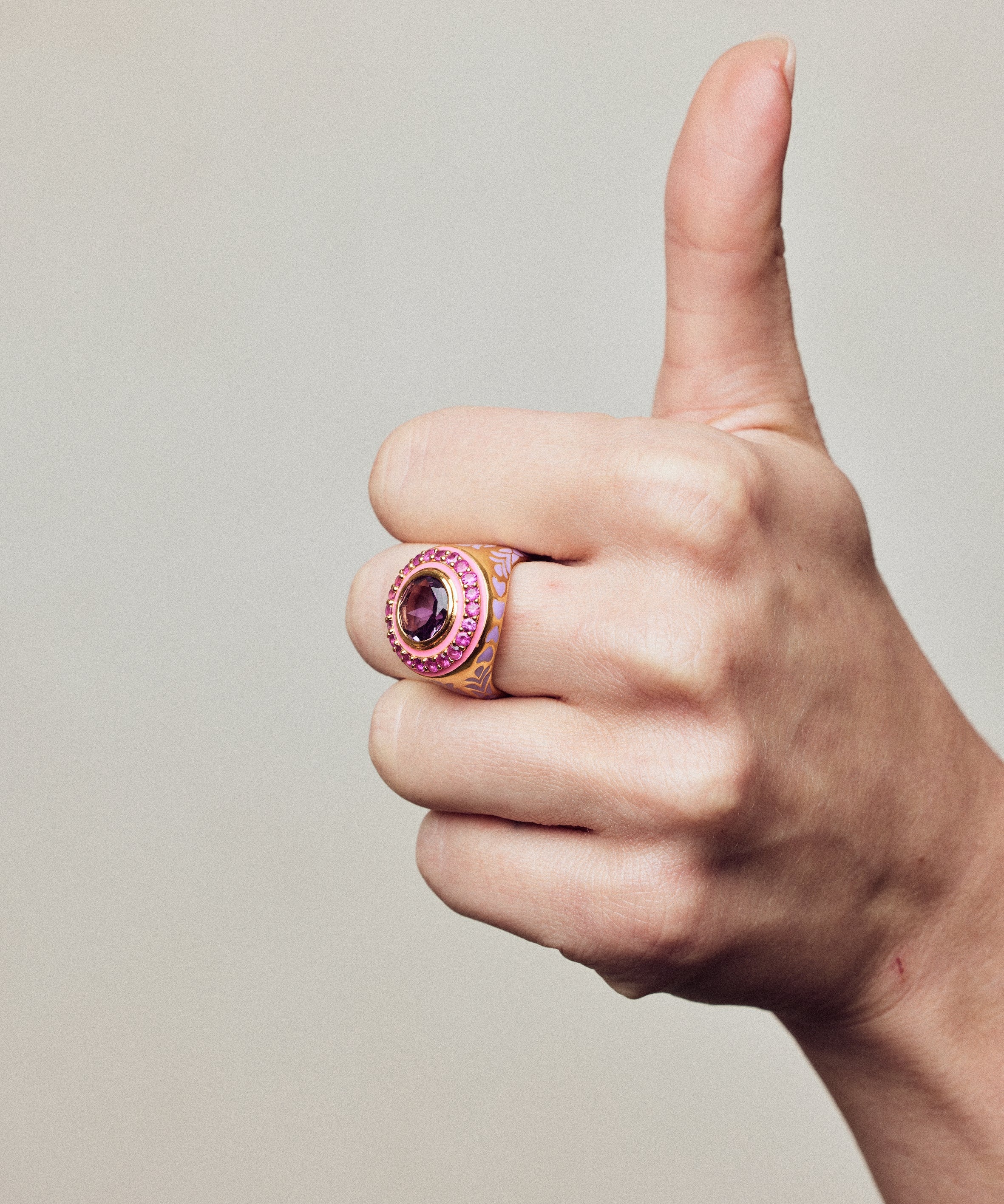 Apres-Youth-Firework-Statement-Ring-Pink-Amethyst-Ruby-Purple-Gold-Vermeil-Cocktail