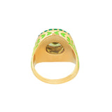 Apres-Youth-Firework-statement-ring-green-peridot-emerald-enamel-gold-vermeil