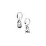 Apres-Youth-Introvert-Charm-Drop-Hoop-Sterling-Silver-Earrings