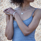 'A Good Listener' Medium Heart Necklace