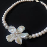 Classic Keshi Pearl Flower Necklace №65