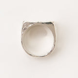 AREIA RECTANGULAR SIGNET RING