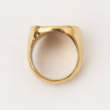 AREIA ROUND SIGNET RING