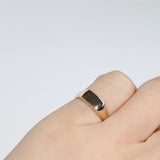 Blume-Jewellery-9-carat-9ct-Solid-Gold-Baguette-Signet-Ring-chunky-pinky-rectangle-classic-timeless-everday-staple-hanmade-uk-contemporary-cool-jewellery