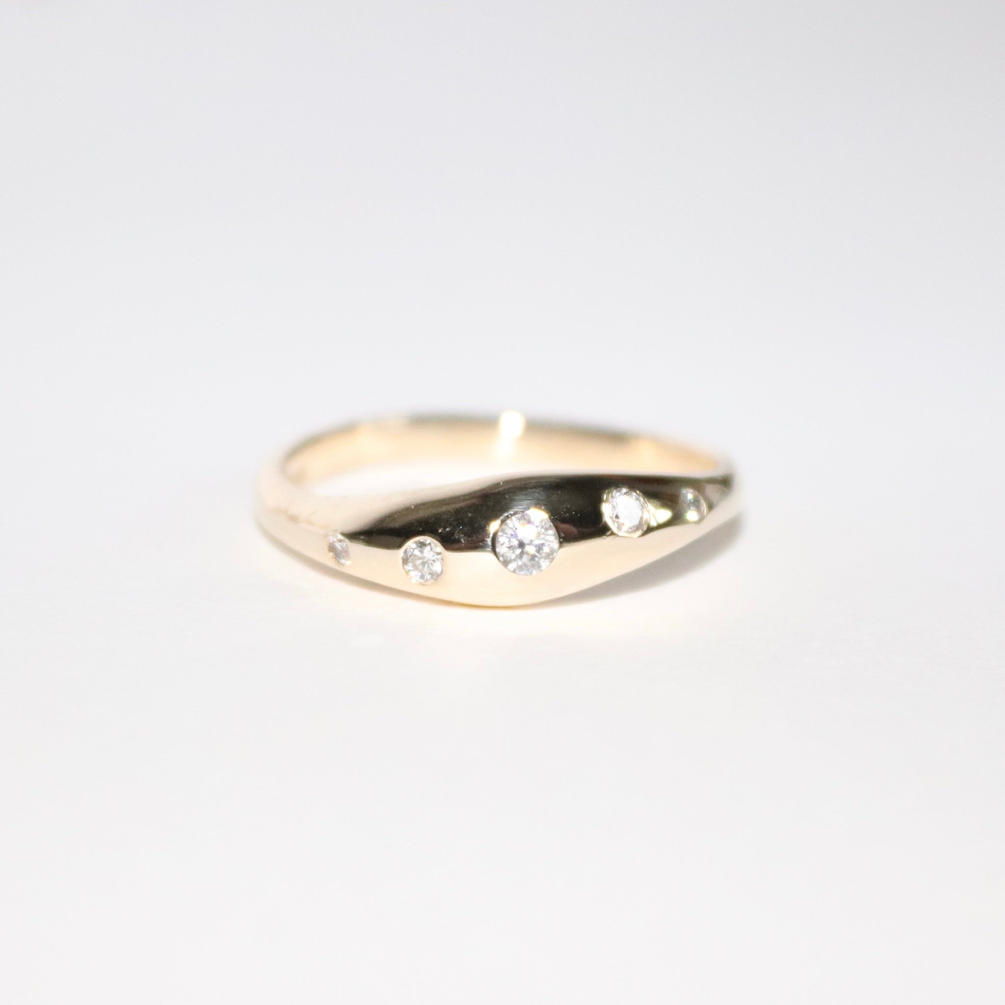 Blume-Jewellery-9-carat-9ct-solid-yellow-Gold-Diamond-Wave-Bombe-Ring-Chunky-Statement-Bold-Bubble-Curved-Thick-Band-Cool-Effortless-Timeless-Wedding-Band-Everyday-Lab-Handmade-UK