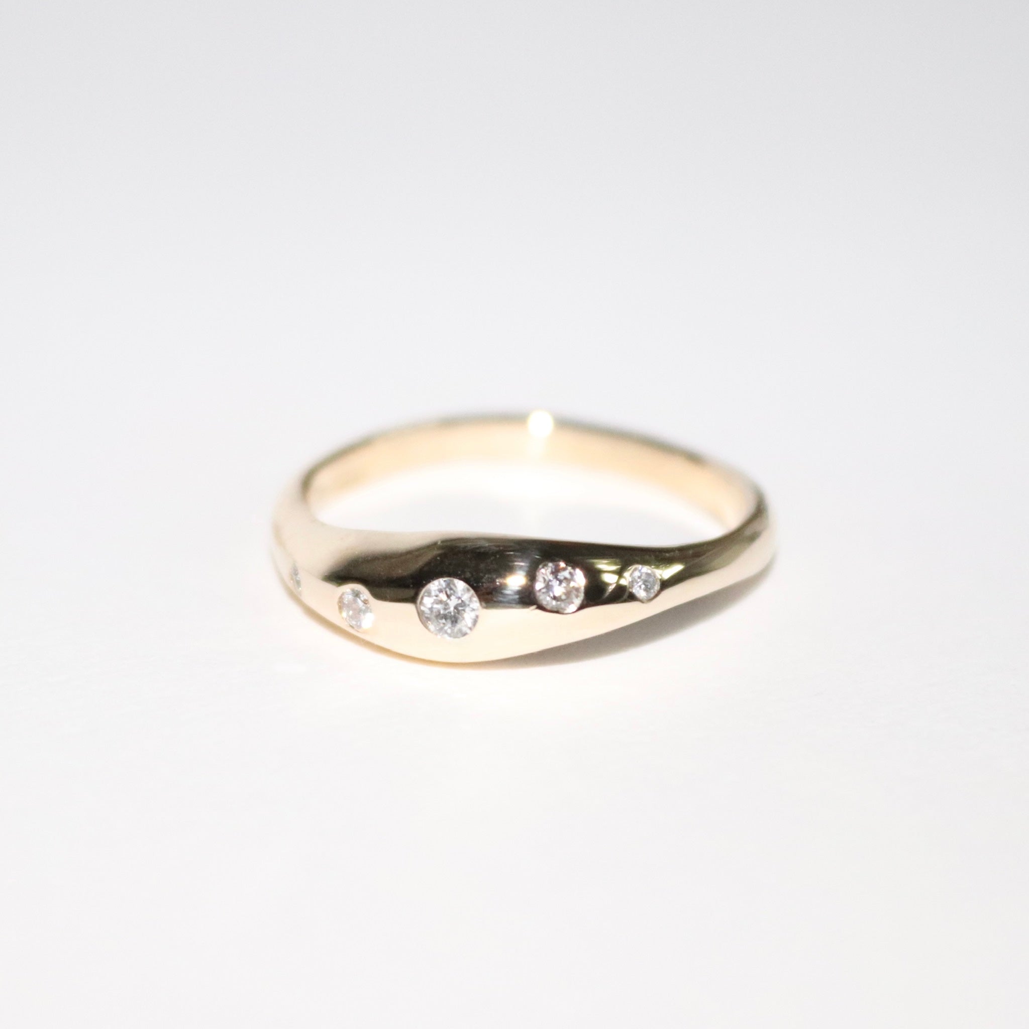 Blume-Jewellery-9-carat-9ct-solid-yellow-Gold-Diamond-Wave-Bombe-Ring-Chunky-Statement-Bold-Bubble-Curved-Thick-Band-Cool-Effortless-Timeless-Wedding-Band-Everyday-Lab-Handmade-UK