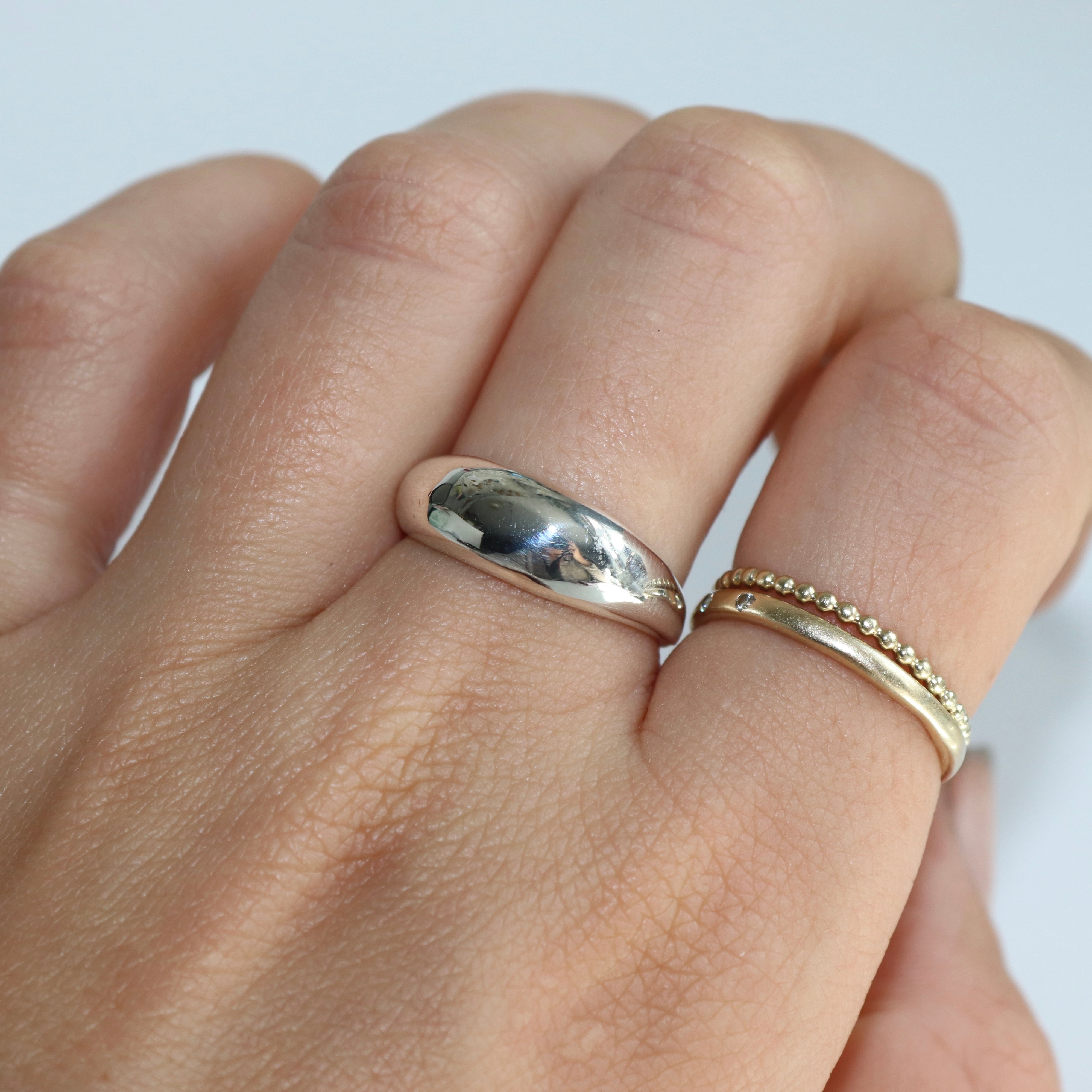 Blume-Jewellery-Classic-Bombe-Chunky-bold-Shine-Sterling-Silver-Bubble-Band-Ring-Timeless-Everyday-Stacking-Jewellery-Cool-Contemporary