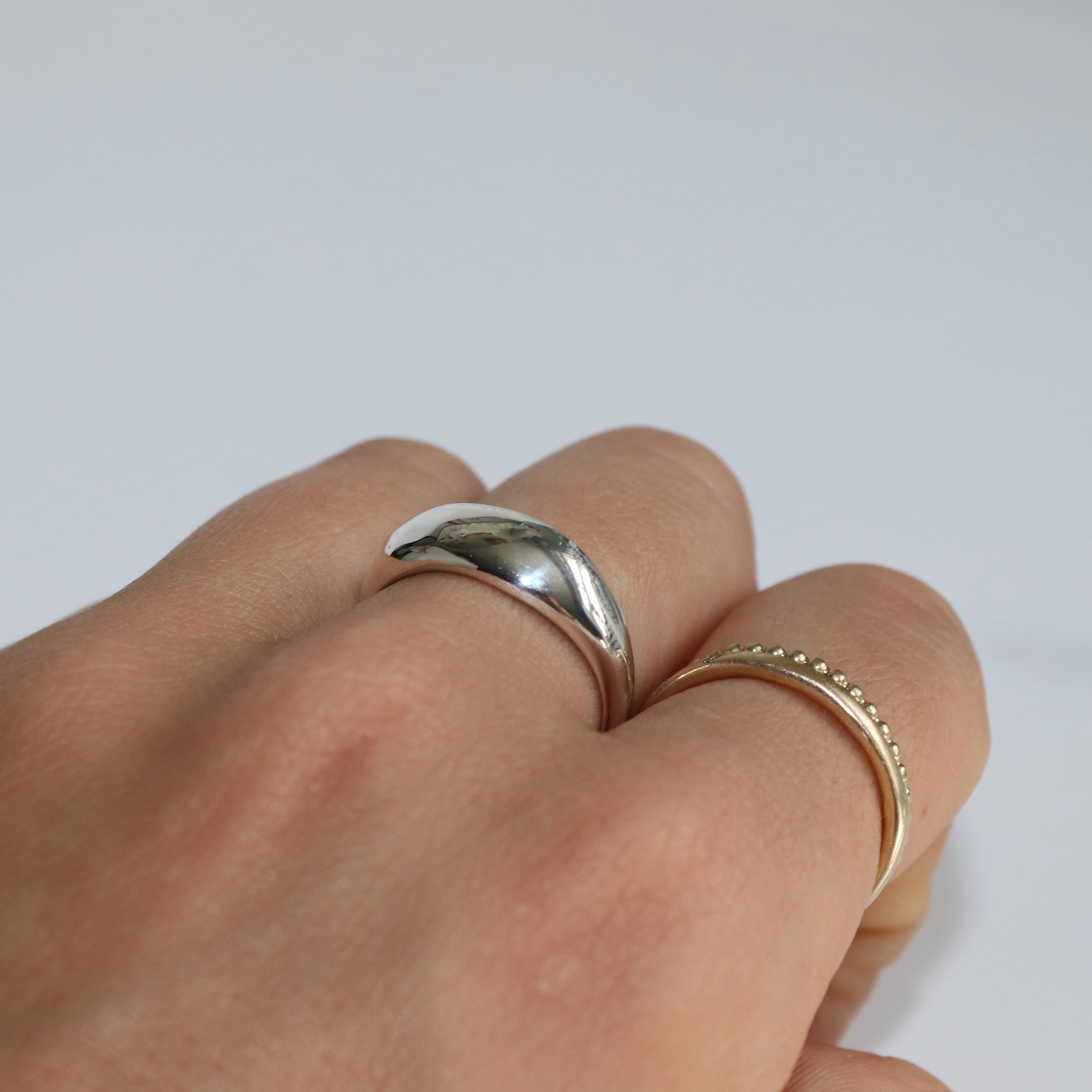 Blume-Jewellery-Classic-Bombe-Chunky-bold-Shine-Sterling-Silver-Bubble-Band-Ring-Timeless-Everyday-Stacking-Jewellery-Cool-Contemporary