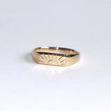 Blume-Jewellery-Gold-Sunset-Signet-Ring-9ct-9-Carat-solid-pinky-ring-everyday-sun-motif-cool-timeless-handmade-stacking-jewellery