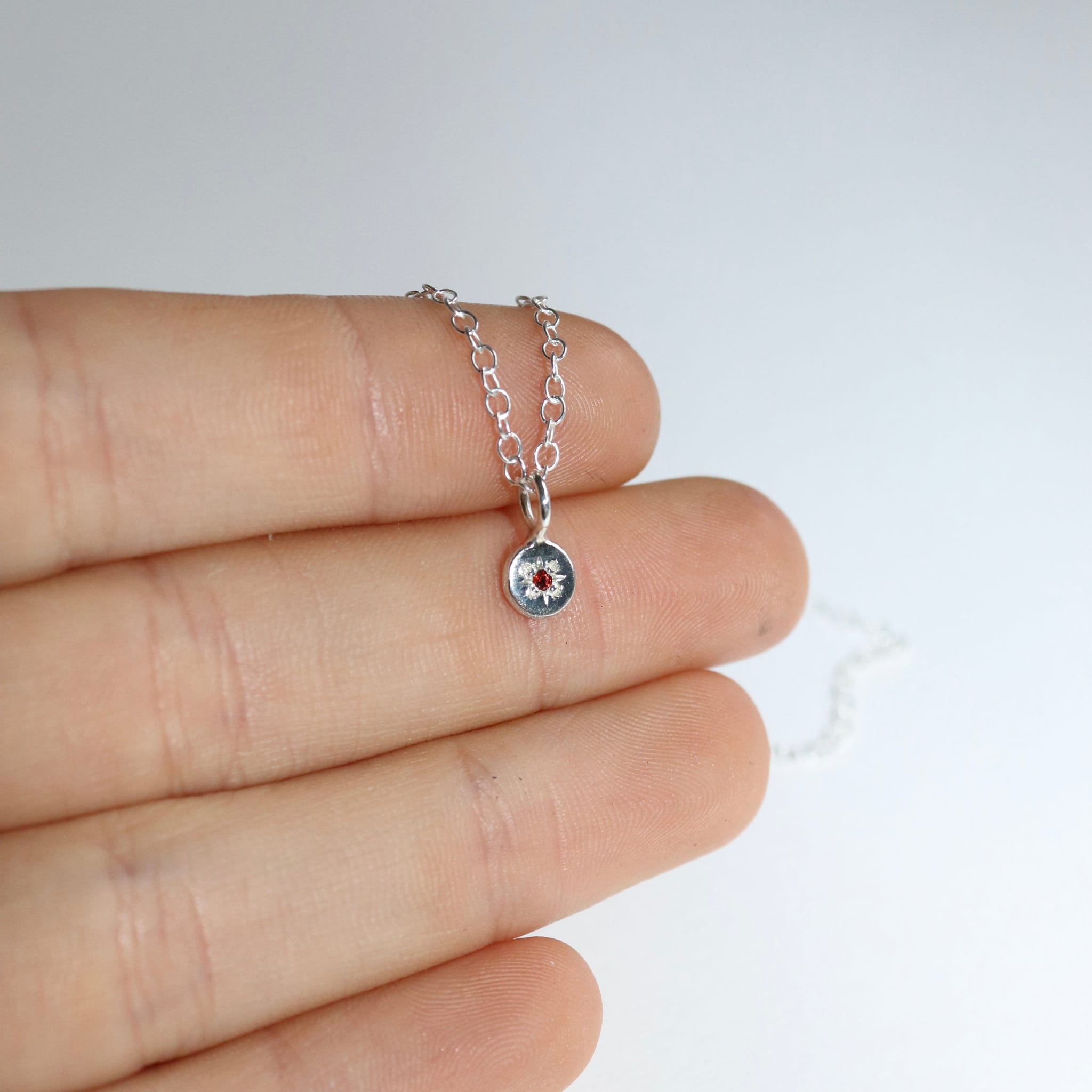 Blume-Jewellery-Sterling-Silver-Birthstone-Pendant-Necklace-Star-Setting-Stone-Gemstone-Garnet-Amethyst-Aquamarine-Diamond-Emerald-Moonstone-Ruby-Citrine-Peridot-Sapphire-Tanzanite-GOLDEN-UK-Jewellery-Pink Tourmaline-Blume Jewellery-GOLDEN-ShopGolden.co-Demifine-Jewellery-Destination-Contemporary-Curated-UK-Brands