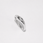 Blume-Jewellery-Sterling-Silver-Wave-Bombe-Ring-Lab-Diamond-Chunky-Statement-Band-Handmade-Contemporary-Cool-Jewellery-UK-5-Stones-Clear