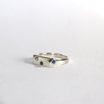 Blume-Jewellery-Winter-Signet-Ring-Sterling-Silver-Pinky-Gemstone-Stone-Ring-Blue-Brown-Blue-Topaz-Aquamarine-Smokey-Quartz-Cool-Rectangle-Handmade-UK
