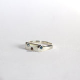 Blume-Jewellery-Winter-Signet-Ring-Sterling-Silver-Pinky-Gemstone-Stone-Ring-Blue-Brown-Blue-Topaz-Aquamarine-Smokey-Quartz-Cool-Rectangle-Handmade-UK
