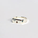 Blume-Jewellery-Winter-Signet-Ring-Sterling-Silver-Pinky-Gemstone-Stone-Ring-Blue-Brown-Blue-Topaz-Aquamarine-Smokey-Quartz-Cool-Rectangle-Handmade-UK