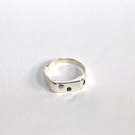 Blume-Jewellery-Winter-Signet-Ring-Sterling-Silver-Pinky-Gemstone-Stone-Ring-Blue-Brown-Blue-Topaz-Aquamarine-Smokey-Quartz-Cool-Rectangle-Handmade-UK4