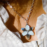 Forever Susan Necklace Silver - Sky