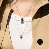 Shell Fragment Necklace Silver