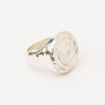 Carolina-De-Barros-AREIA-ROUND-Sterling-Silver-18ct-Gold-Plated-SIGNET-RING