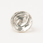 Carolina-De-Barros-AREIA-ROUND-Sterling-Silver-18ct-Gold-Plated-SIGNET-RING