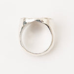 Carolina-De-Barros-AREIA-ROUND-Sterling-Silver-18ct-Gold-Plated-SIGNET-RING