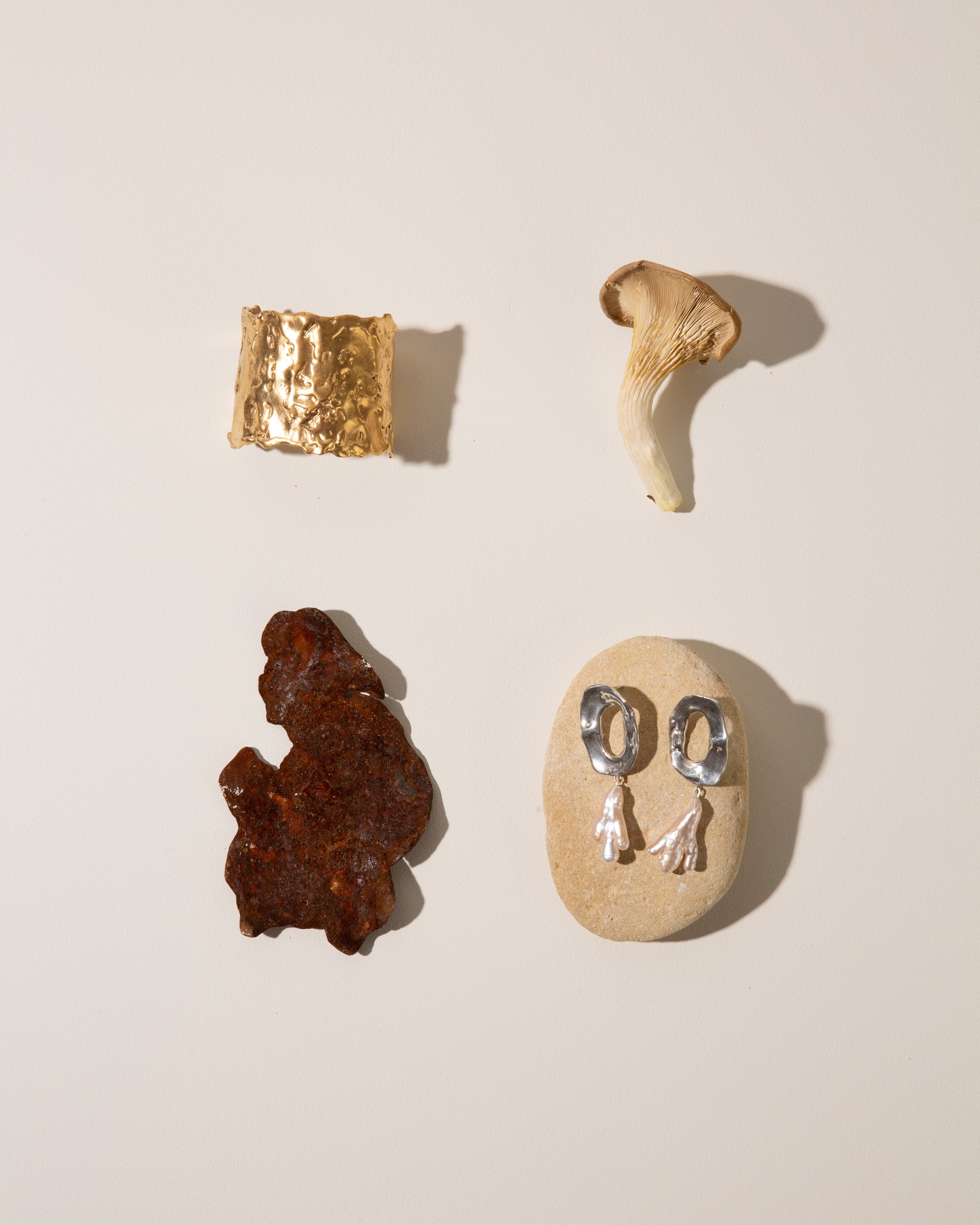 Carolina-De-Barros-Agua-Earrings-Sterling-Silver-18ct-Gold-Plated-Statement-Hoop-Pearl-Drop-Bead