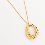 Carolina-De-Barros-Circle-Hoop-Pendant-Necklace-Chain-Gold-Plated-Sterling-Silver-18ct1
