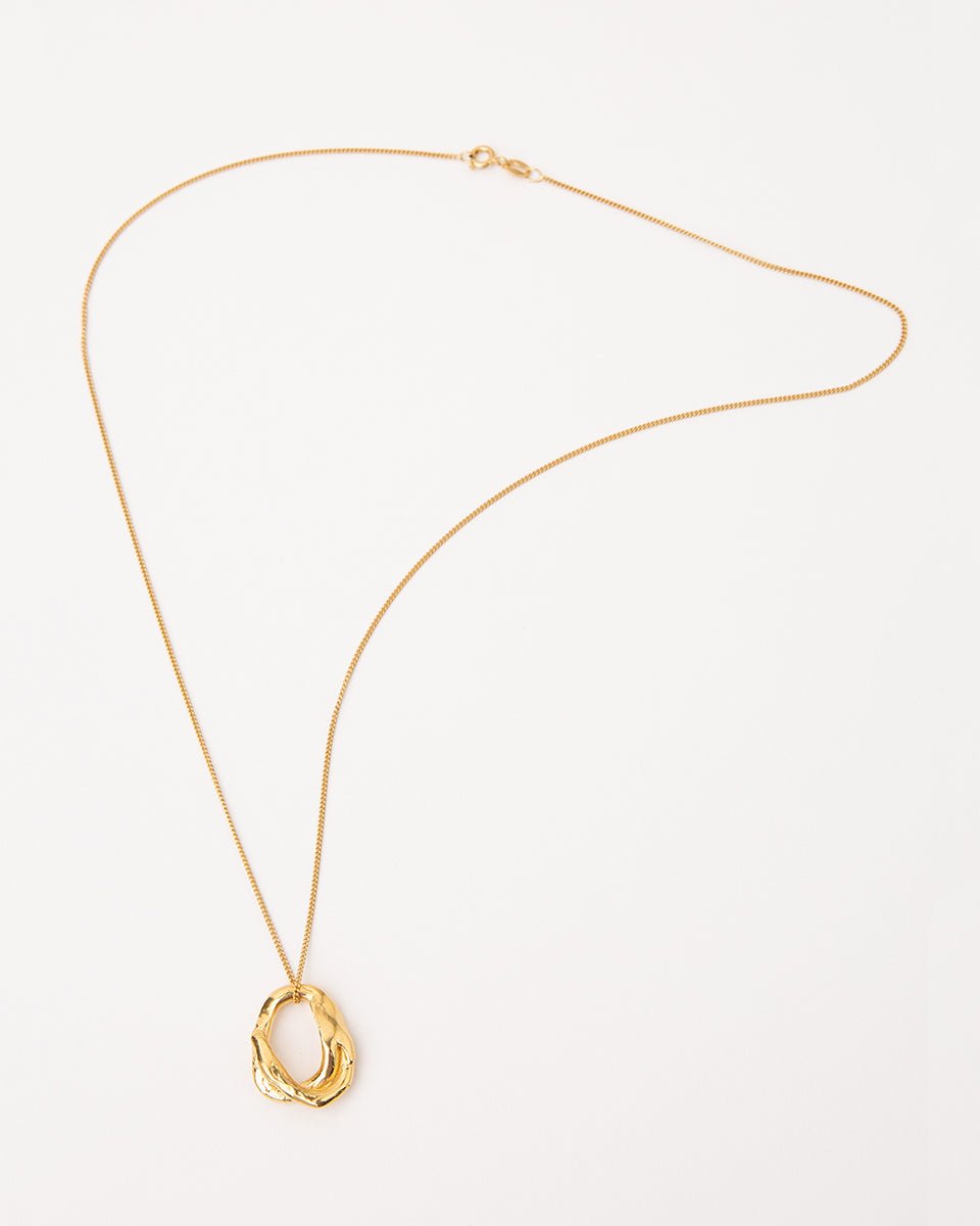 Carolina-De-Barros-Circle-Hoop-Chain-Pendant-Necklace-Gold-Plated-Sterling-Silver-18ct12